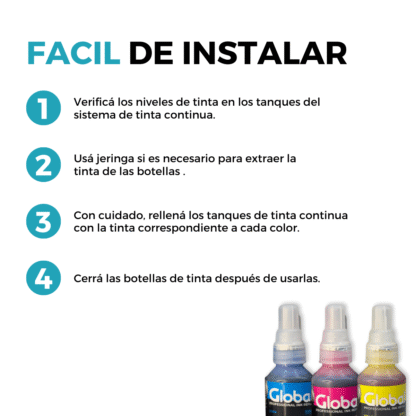 Tinta alternativa Brother T Series 5001/6001/D60 Colores Dye en botella dosificadora de 50 cm3 - Imagen 9