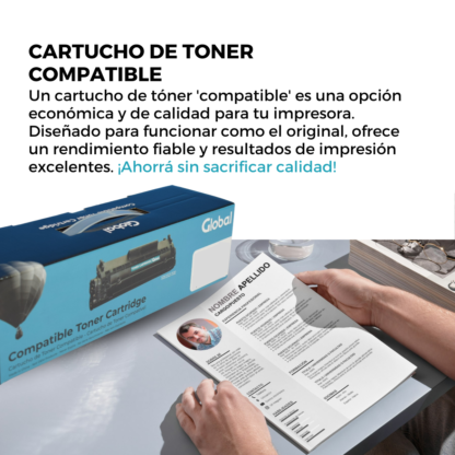 Cartucho de Tóner Compatible con HP CC530/1/2/3 CE410/1/2/3 CF380/1/2/3 Universal - Imagen 3