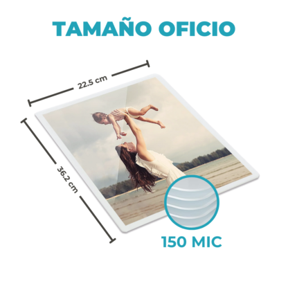 Pouch Plastificado Oficio 225x362mm – Acabado Glossy de Alta Resistencia - Imagen 3