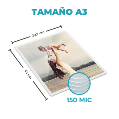 Pouch para Plastificar A3 303X426MM – 150 Micrones de Resistencia Superior - Imagen 3