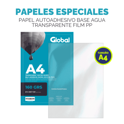 Papel Autoadhesivo A4 Transparente Film PP de 160 Grs - Imagen 3