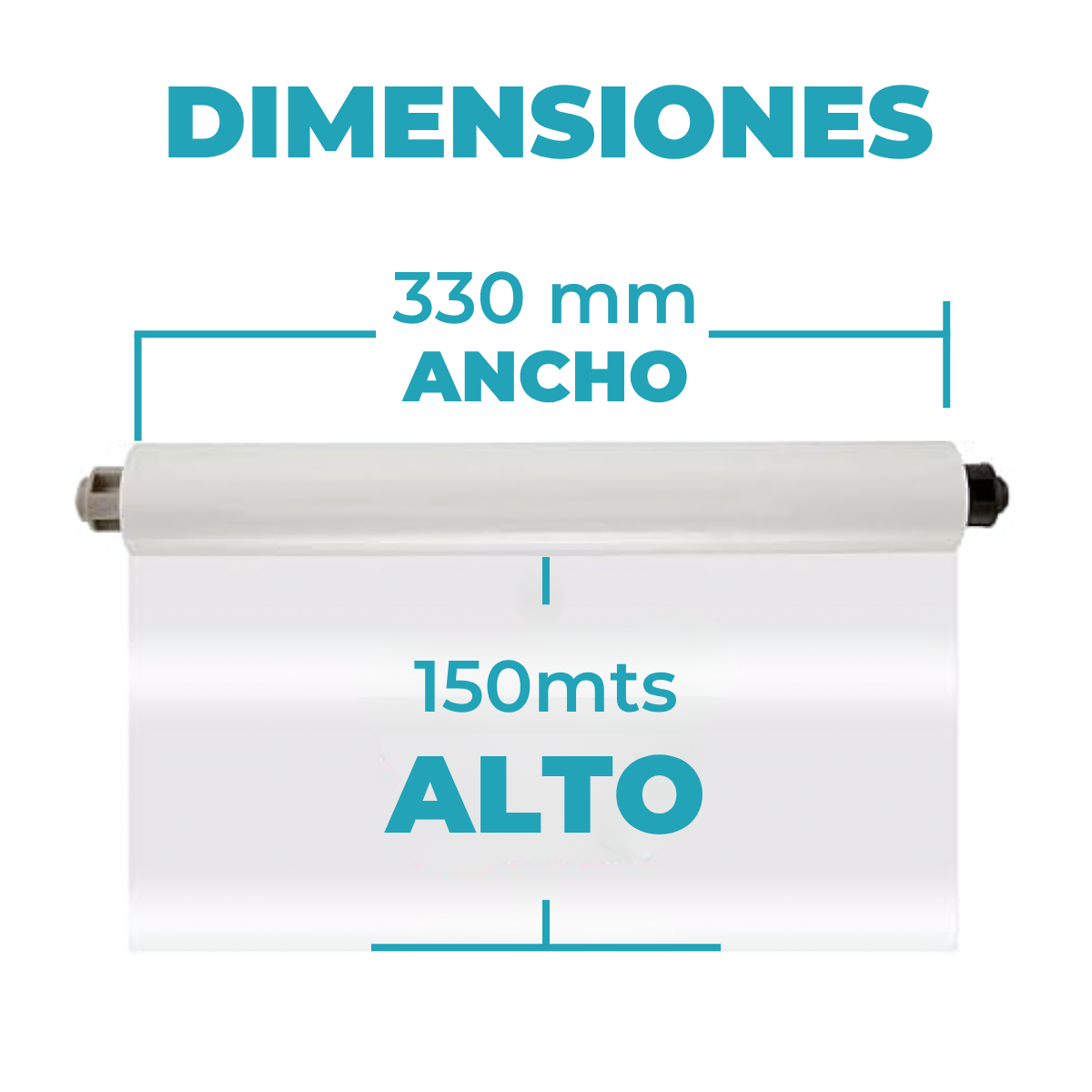 Rollo Para Laminar Mate 32 Micrones 330 Mm 150 Metros - Imagen 3