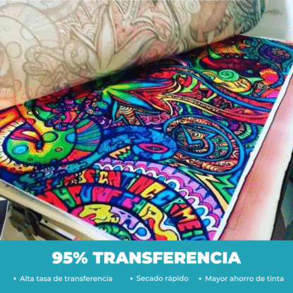 Papel Sublimación Coaated Tricapa Premium 95% Transferencia Instant Dry en rollo - Imagen 3