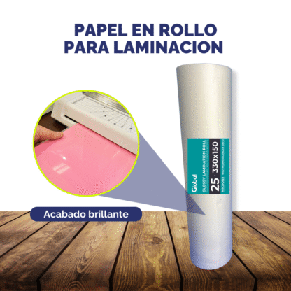 Rollo para Laminar Brillante 330mm x 150m 25 micronoes – Acabado Profesional y Resistente - Imagen 4