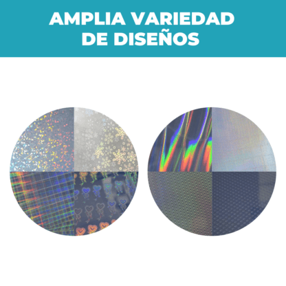 Papel Holográfico A4 Mixto Autoadhesivo de 180 Grs en resma de 18 hojas - Imagen 4