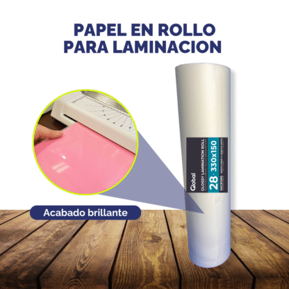 Rollo Laminado Brillante 28 Mic – 330mm x 150m de Alta Resistencia - Imagen 4