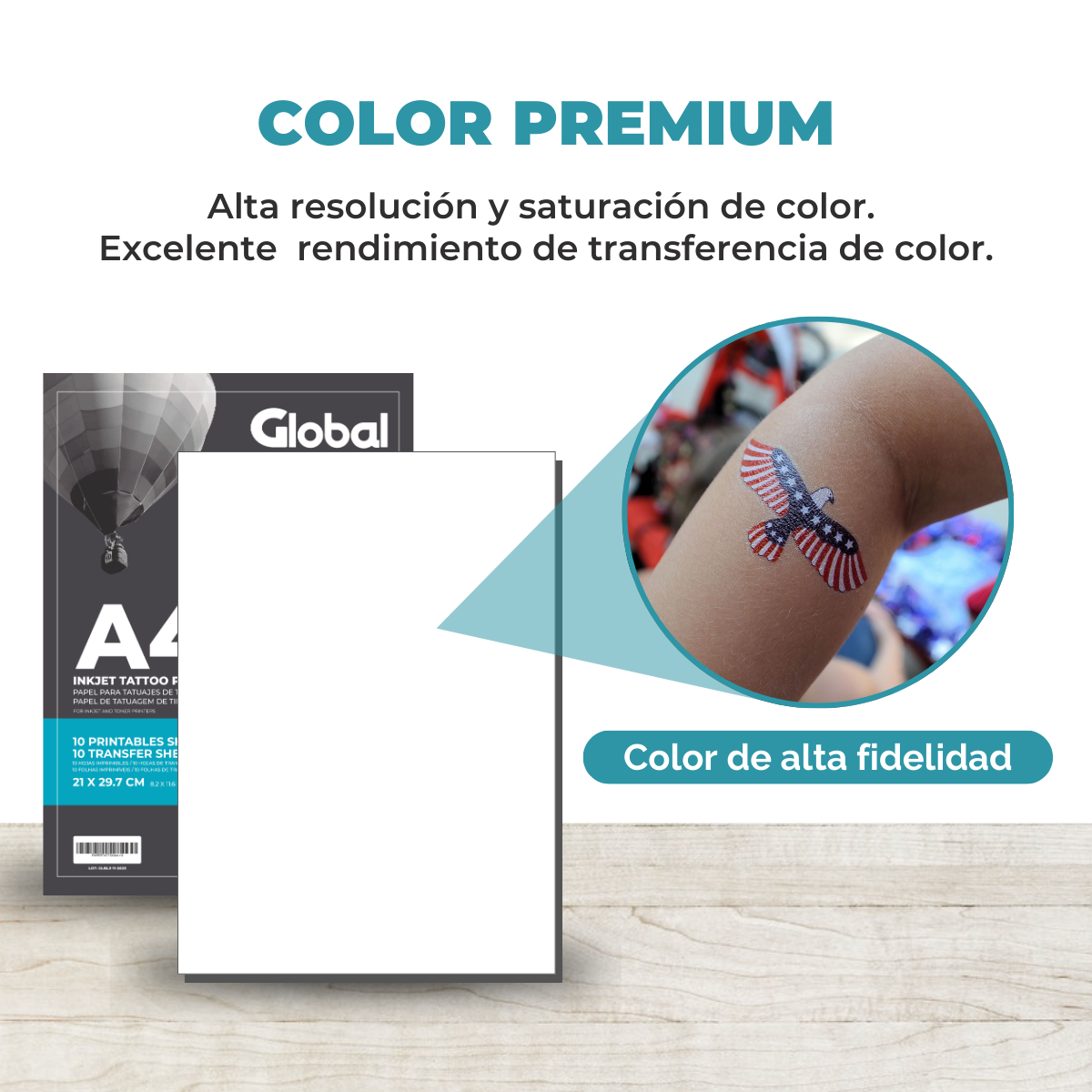 Papel Hectográfico A4 para Tatuajes en resma de 10 hojas - Imagen 5