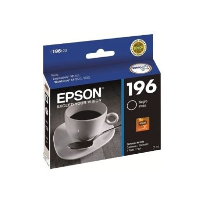 Cartucho de Tinta Original Epson T196 Negro para XP401 411 2532