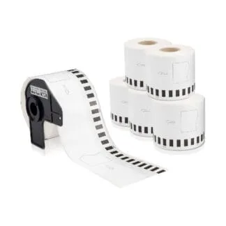 Rollo Continuo Brother QL-700/720/570 con Eje – Etiquetas Profesionales