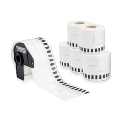 Rollo Continuo Brother QL-700/720/570 con Eje – Etiquetas Profesionales