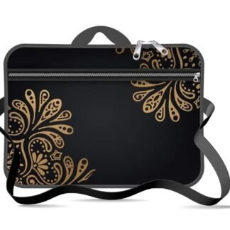 Maletin Notebook 14 A 15.6 Neoprene Bolsillo Flor Dorada