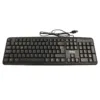 Teclado con cable USB K103 color negro 108 teclas - Español