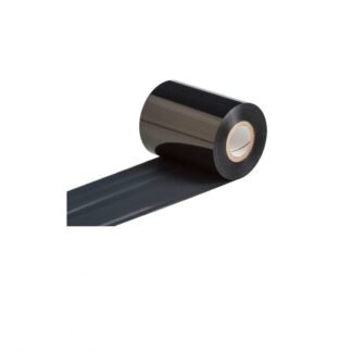 Cinta Ribbon Compatible de Cera OUT - 1 Eje de 1 in - 110 mm x 450 mts. Negra