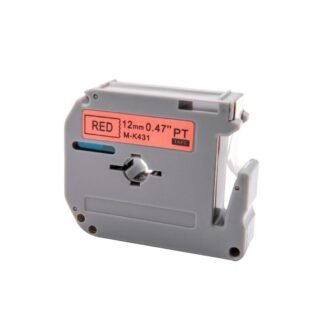 Cinta Mk431 Negro Etiqueta Roja Para Brother Pt- 100 80 85