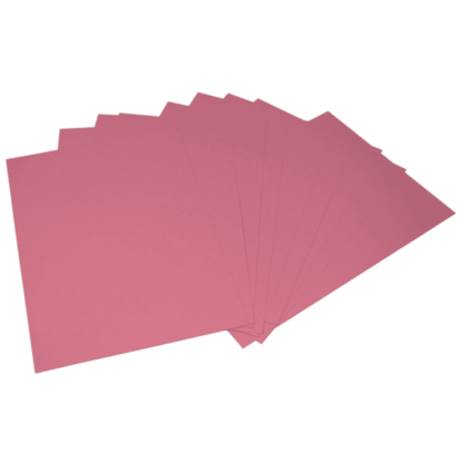 Papel Mate Opalina Rosa en resma de 100 hojas A4 (210 x 297 mm.) de 180 Grs.