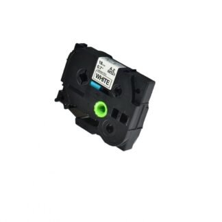 Cinta Rotuladora Compatible Brother AZ-241 Negro sobre Blanco de 18 mm x 8 mts