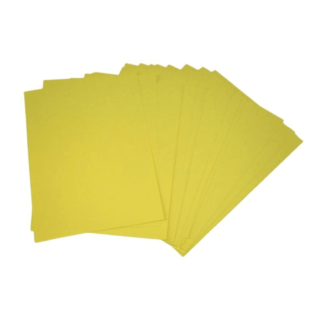 Papel Mate Opalina Amarillo en resma de 100 hojas A4 (210 x 297 mm.) de 240 Grs.