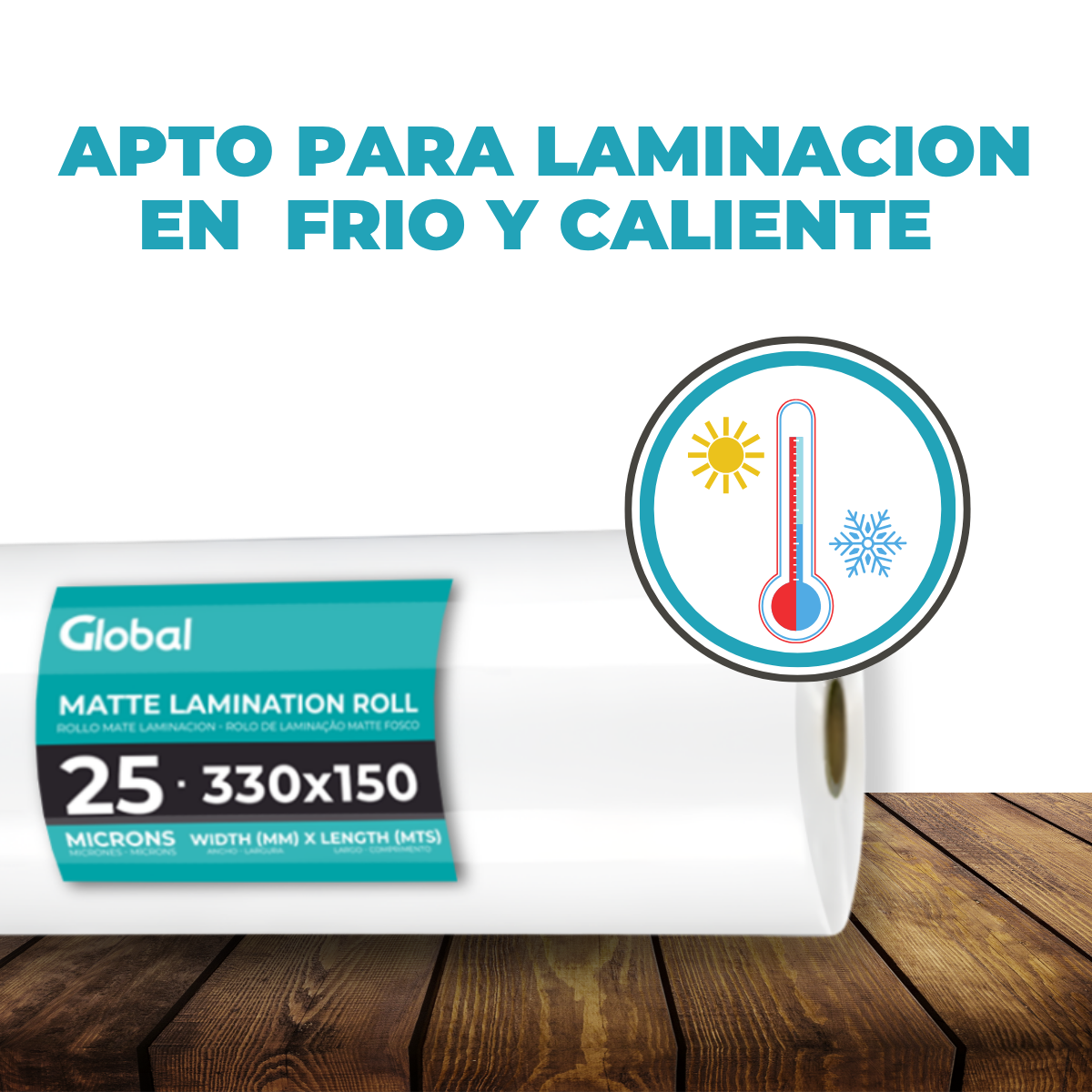 Rollo Para Laminar Brillante 32 Micrones 330 Mm X 150 Metros - Imagen 6