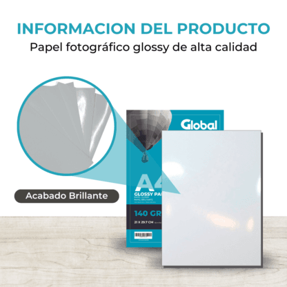 Resma de Papel Fotográfico Glossy – Acabado Profesional y Brillante - Imagen 4