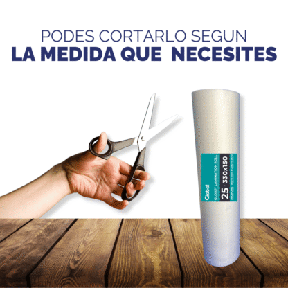 Rollo para Laminar Brillante 330mm x 150m 25 micronoes – Acabado Profesional y Resistente - Imagen 8