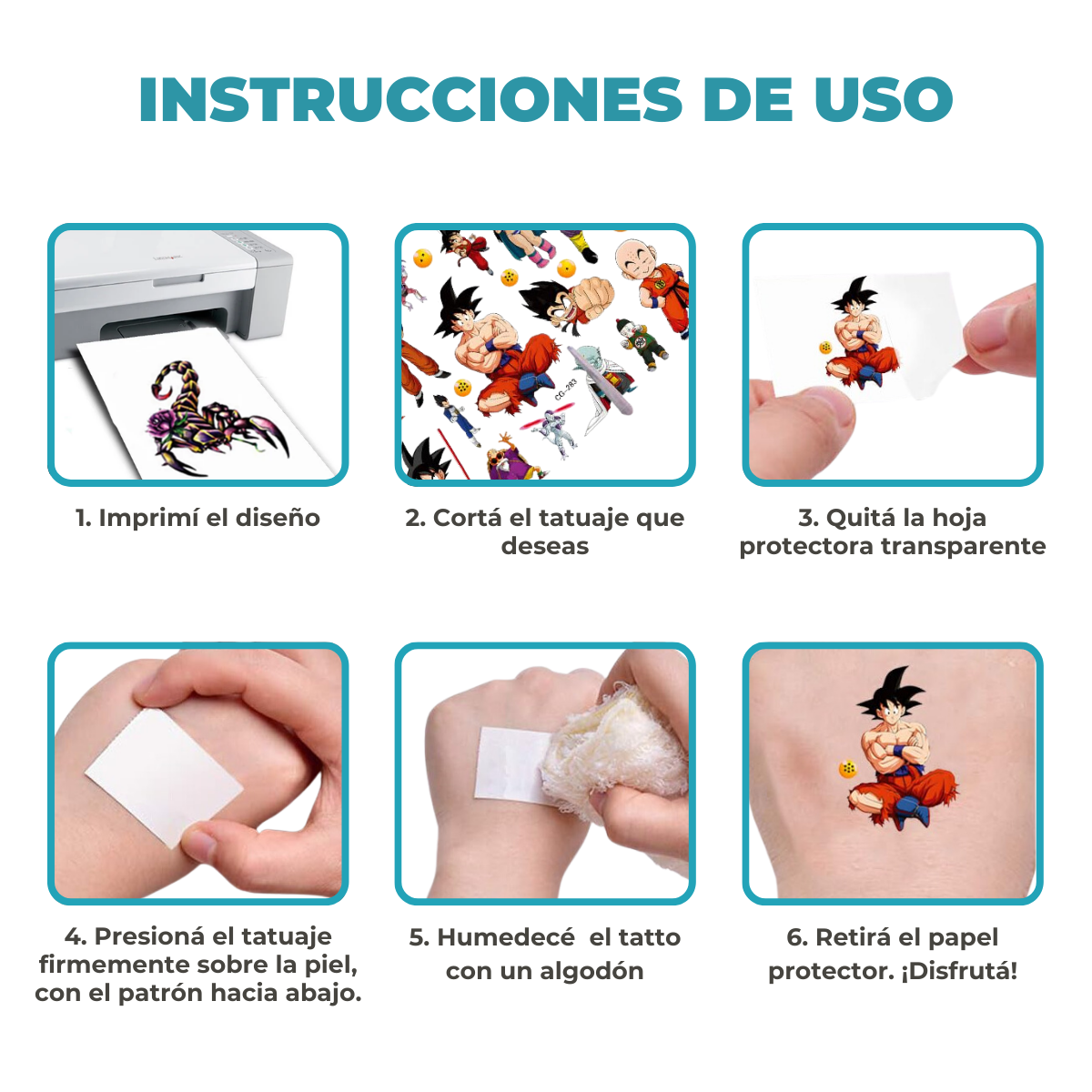 Papel Hectográfico A4 para Tatuajes en resma de 10 hojas - Imagen 8