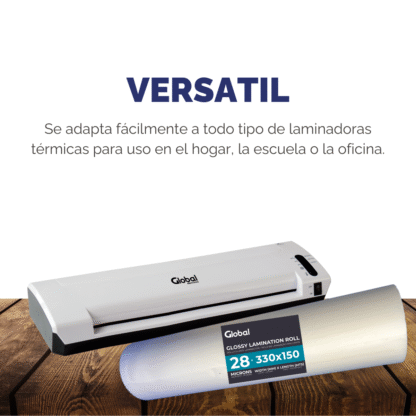 Rollo Laminado Brillante 28 Mic – 330mm x 150m de Alta Resistencia - Imagen 9