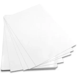 Papel Autoadhesivo Base Agua Blanco PET RC Microporoso de 120 Grs