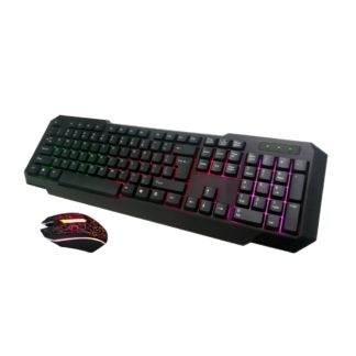 Combo Teclado + Mouse Gamer Luz Led Usb Retroiluminado KL102
