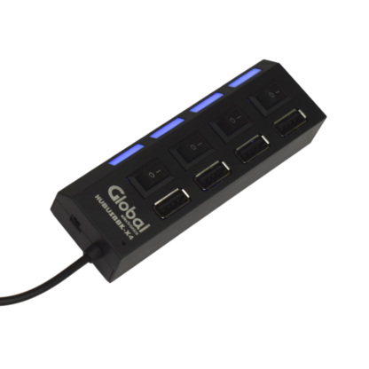 Hub Usb Cargador De 4 Puertos Usb 2.0 Negro - Imagen 2