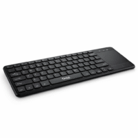 Teclado Inalámbrico Con Touchpad Globa K601 A Pilas 2.4ghz Negro