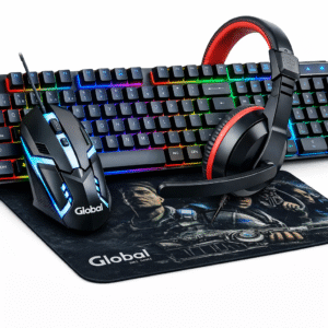 Kit Gamer Teclado, Mouse, Auricular y Mouse Pad