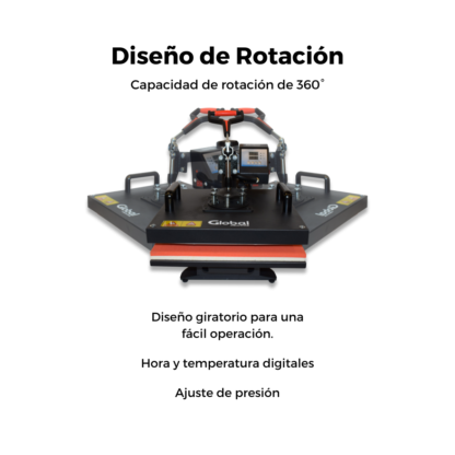 Plancha de Calor 5 en 1 Global Electronics – Sublimá Todo en un Solo Equipo Profesional - Imagen 10