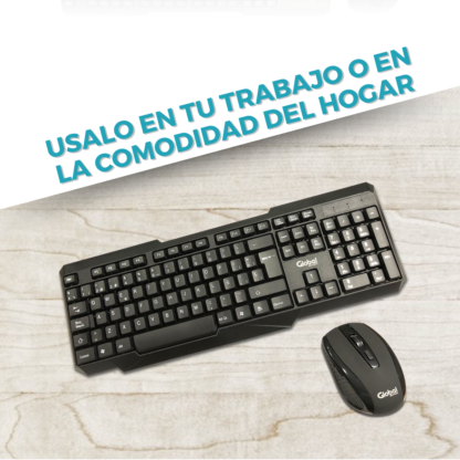Combo Teclado y Mouse Inalámbrico a Pilas KMG20 - Imagen 12