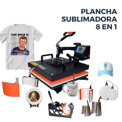 Plancha de Calor 8 en 1 Global Electronics – ¡La Estación de Sublimación Más Completa del Mercado! - Imagen 2