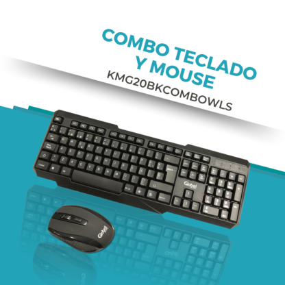 Combo Teclado y Mouse Inalámbrico a Pilas KMG20 - Imagen 3