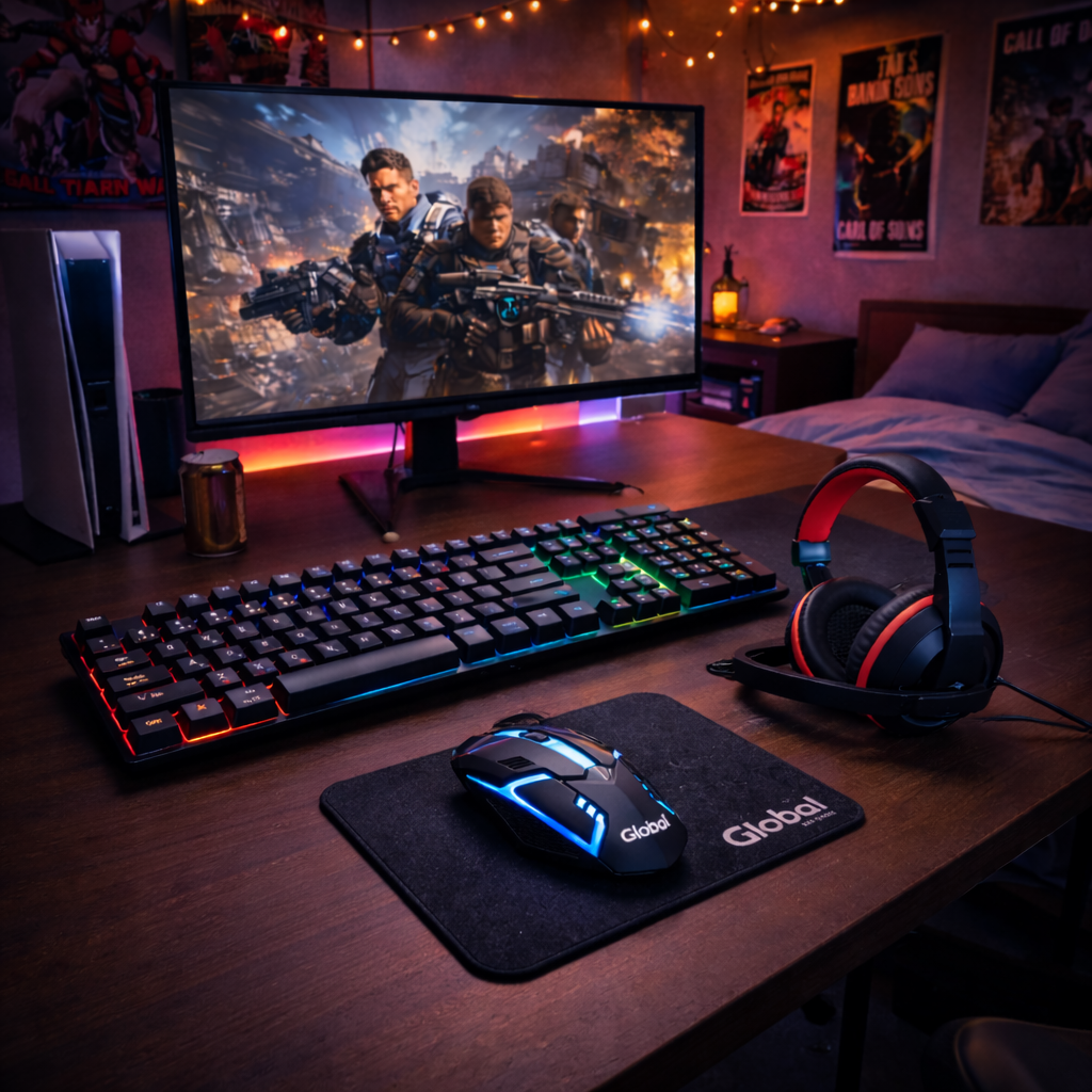 Kit Gamer Teclado, Mouse, Auricular y Mouse Pad - Imagen 2