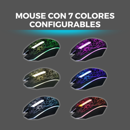 Combo Teclado + Mouse Gamer Luz Led Usb Retroiluminado KL102 - Imagen 4