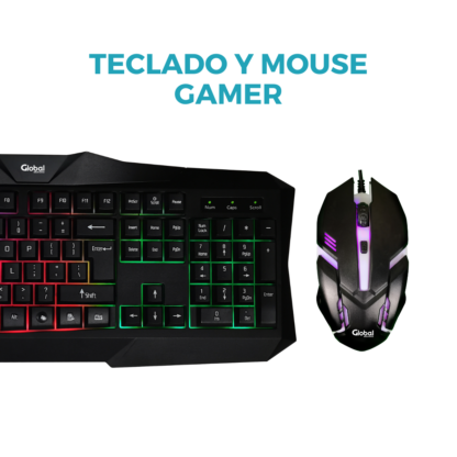 Combo Teclado y Mouse GAMER con luces led Teclado KL116 - Imagen 4