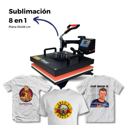 Plancha de Calor 8 en 1 Global Electronics – ¡La Estación de Sublimación Más Completa del Mercado! - Imagen 3