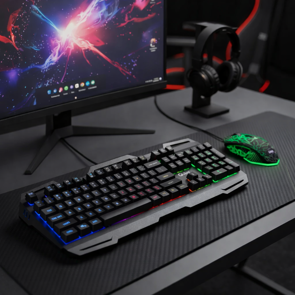 Combo Gamer Teclado y Mouse con Luces LED | Global - Imagen 3