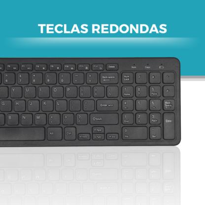 Combo Teclado y Mouse Inalámbrico 2.4ghz a Pilas - Imagen 6