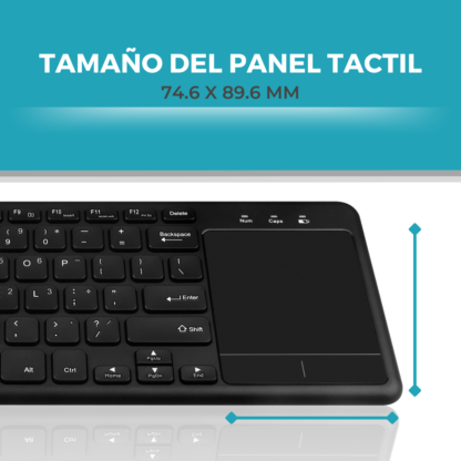 Teclado y Mouse Unificado Combo Inalámbrico Negro Precisión y Comodidad en 2.4GHz - Imagen 4