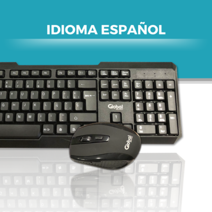 Combo Teclado y Mouse Inalámbrico a Pilas KMG20 - Imagen 5
