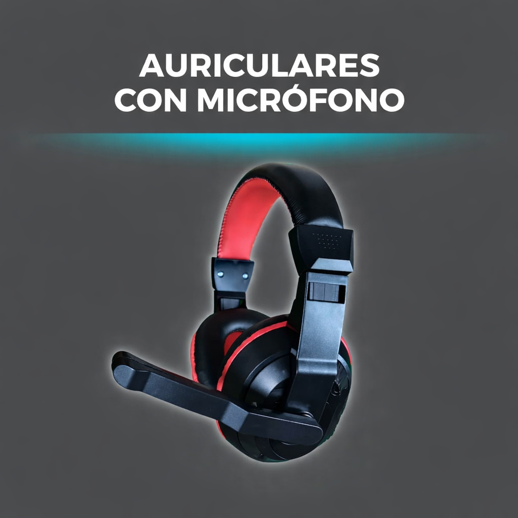 Kit Gamer Teclado, Mouse, Auricular y Mouse Pad - Imagen 4
