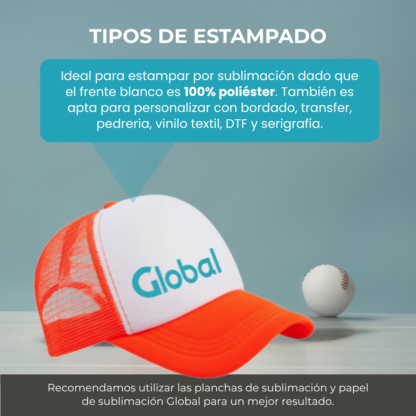 Gorra Trucker Sublimable – Camionera con Visera de Polyester | Talle Único y Regulable ¡Ideal para Personalizar! - Imagen 5