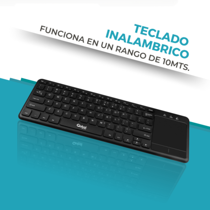 Teclado y Mouse Unificado Combo Inalámbrico Negro Precisión y Comodidad en 2.4GHz - Imagen 5