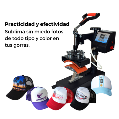 Plancha para Sublimación de Gorras – Compacta, Precisa y Potente 350W con Control Digital - Imagen 5
