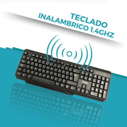Combo Teclado y Mouse Inalámbrico a Pilas KMG20 - Imagen 7