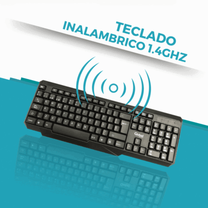 Combo Teclado y Mouse Inalámbrico a Pilas KMG20 - Imagen 6