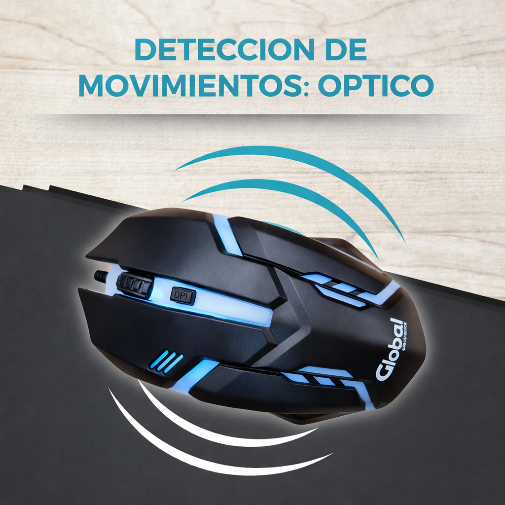 Kit Gamer Teclado, Mouse, Auricular y Mouse Pad - Imagen 5